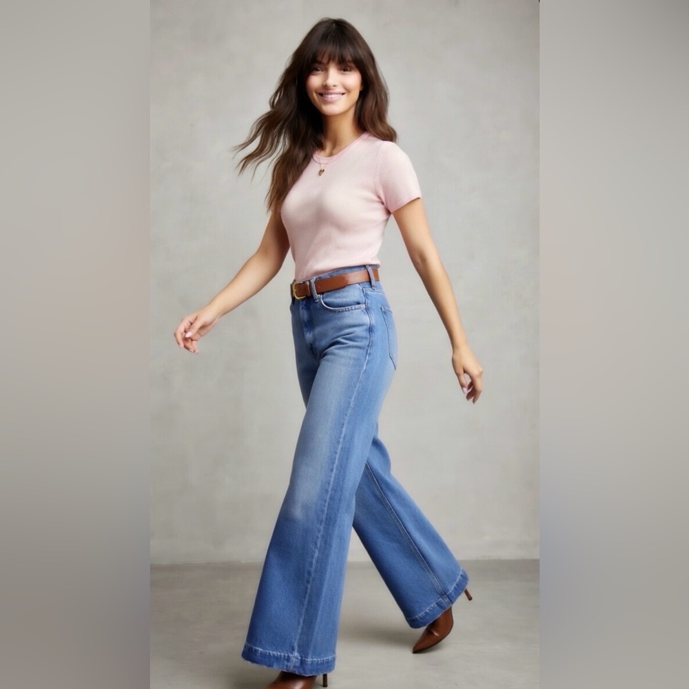 ANTHROPOLOGIE / CLOTH & STONE Ribbed Tee - Picture 4 of 15